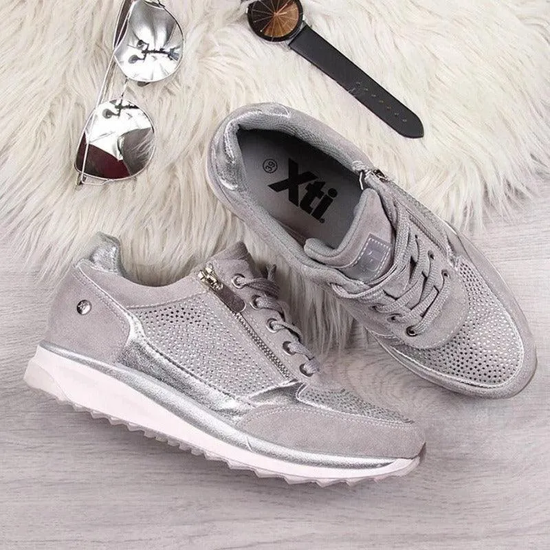 Thick Sole Solid Casual Sport Shoes