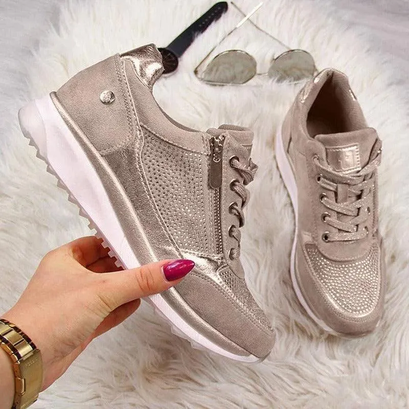 Thick Sole Solid Casual Sport Shoes