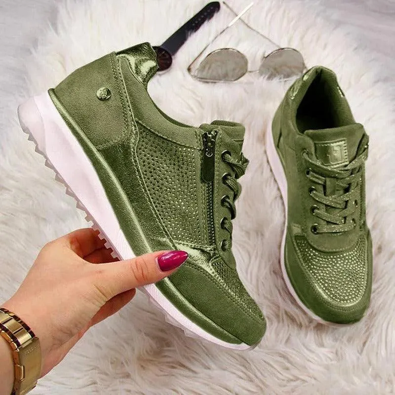 Thick Sole Solid Casual Sport Shoes