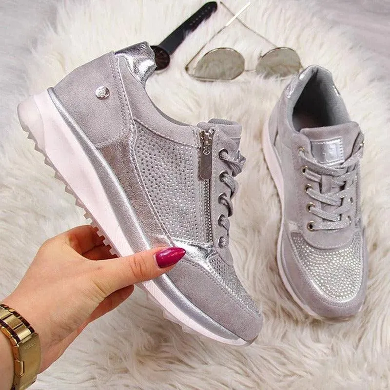 Thick Sole Solid Casual Sport Shoes