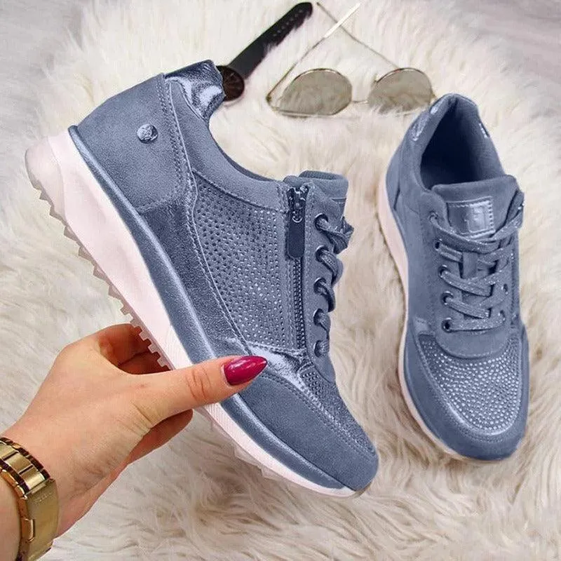 Thick Sole Solid Casual Sport Shoes